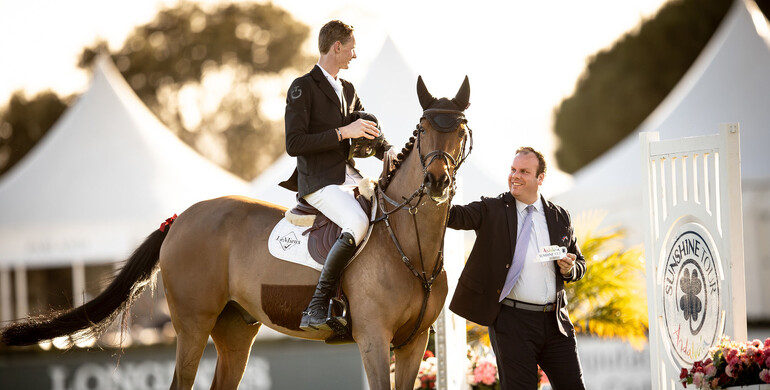 Frank Schuttert and Gream with Saturday's biggest win at the Sunshine Tour 2024