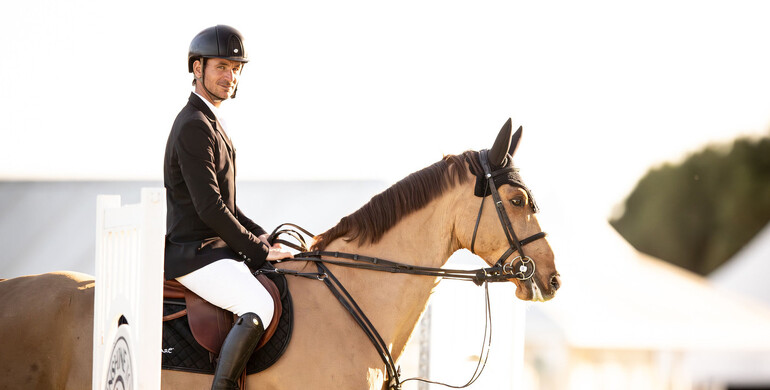 Steve Guerdat and Lucky Fauntleroy are foot perfect to win the CSI4* 1.45m Geolastic Small Grand Prix at the Andalucía Sunshine Tour