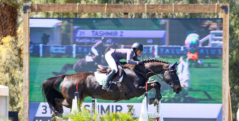 Kaitlin Campbell and Tashmir Z take on first FEI win together