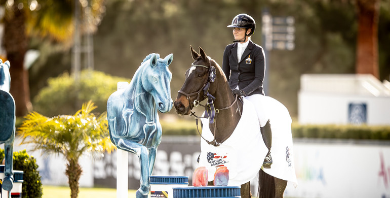 Jessica Burke and Express Trend top the CSI4* 1.55m Equine America Grand Prix at the Andalucía Sunshine Tour