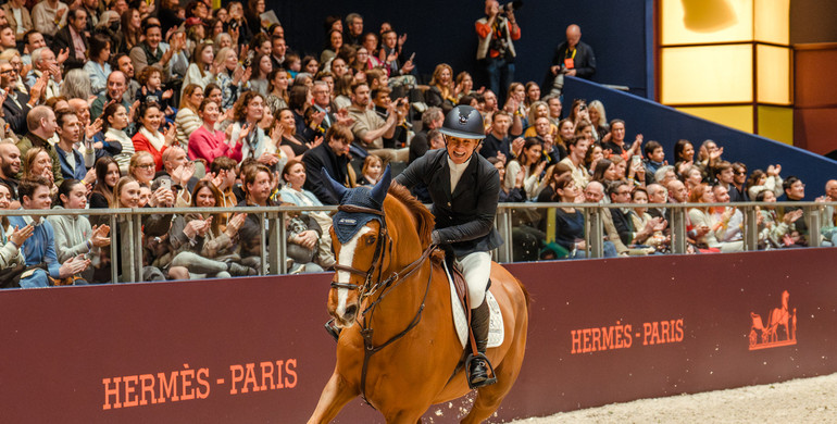 Angelica Augustsson Zanotelli and Kalinka van de Nachtegaele top the CSI5* 1.55m Le Saut Hermès in Paris