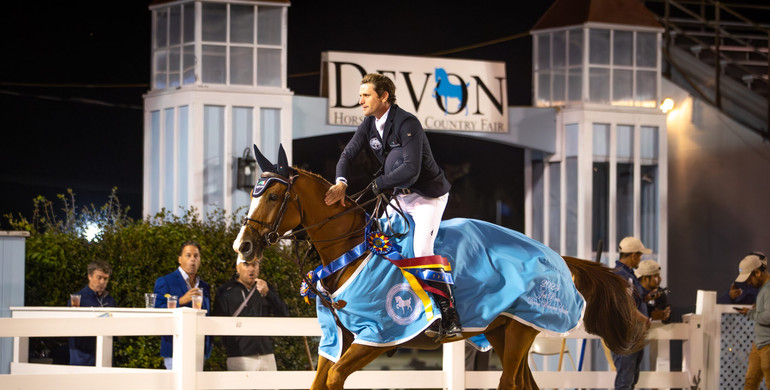 Darragh Kenny and Serendepety fly to victory in the $38,700 Jet Run Devon Welcome Stake