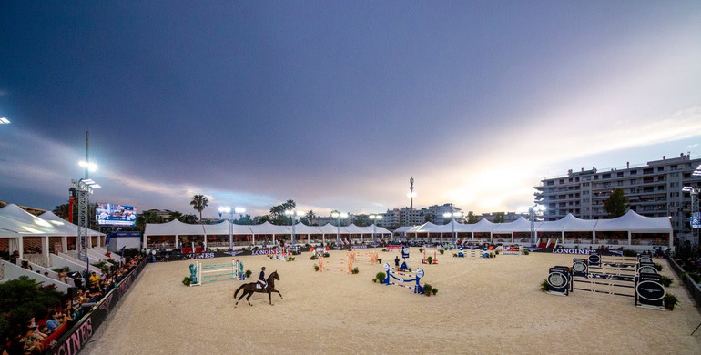 The riders for the Longines Global Champions Tour of Cannes