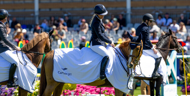 Angelica Augustsson Zanotelli and Dyrka du Carry best in the CSIO5* 1.45m Prix Captain Jet in La Baule