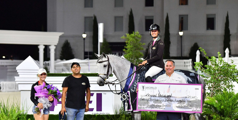 Kristen Vanderveen and Bull Run’s Hesed soar to the top in the $62,500 Grand Prix qualifier CSI3*