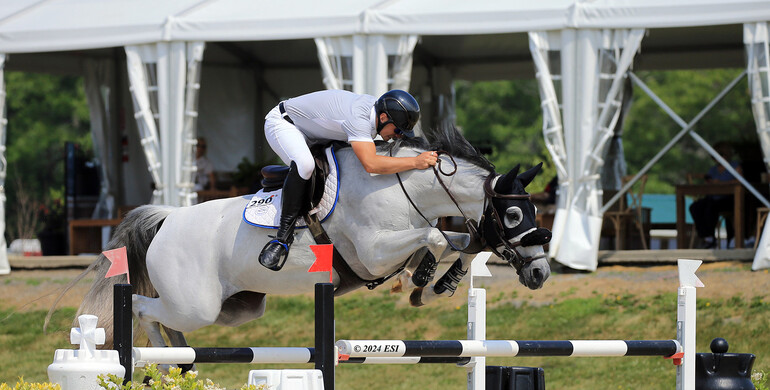 Nicky Galligan nabs the win in the $31,020 CSI2* Welcome with Nikita van de Leeuwerk