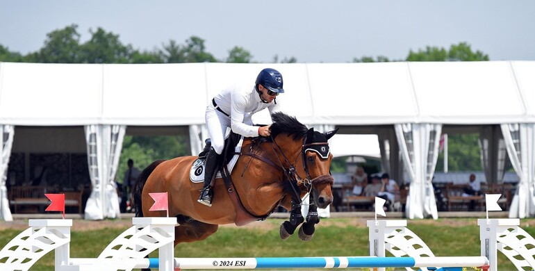Steven Bluman and Cachemire de Braize secure victory in the $62,480 CSI2* Grand Prix, presented by Great American Insurance Group