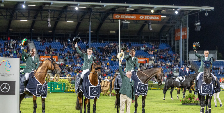 The Irish  bring in the golden squad to win the CSIO5* 1.60m Mercedes-Benz Nations Cup at CHIO Aachen 2024