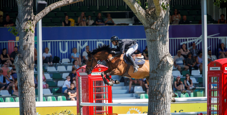 Mexico’s Manuel Gonzalez and Martialis win the CSI5* 1.50m Sun Life Derby at Spruce Meadows 'North American' 2024