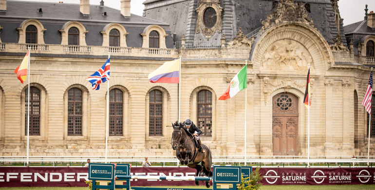 Nicolas Sers and Eleven de Riverland win the CSI4* 1.45m Small Grand Prix Defender in Chantilly