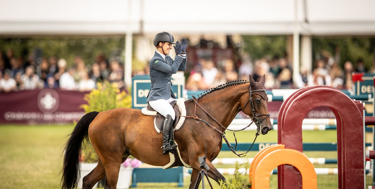 Luciana Lossio and Lady Louise Jmen win the CSI4* 1.55m Grand Prix Ville de Chantilly