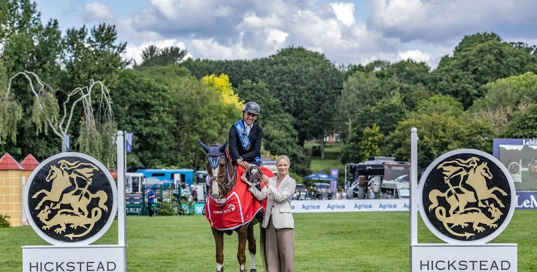 Sameh El Dahan and WKD Aimez Moi win Saturday's CSIO5* 1.50m ClipMyHorse.Tv Salver at Hickstead