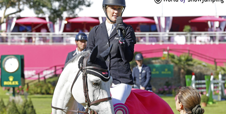 Laura Renwick and Rembrandt Blue win the Dinard Derby